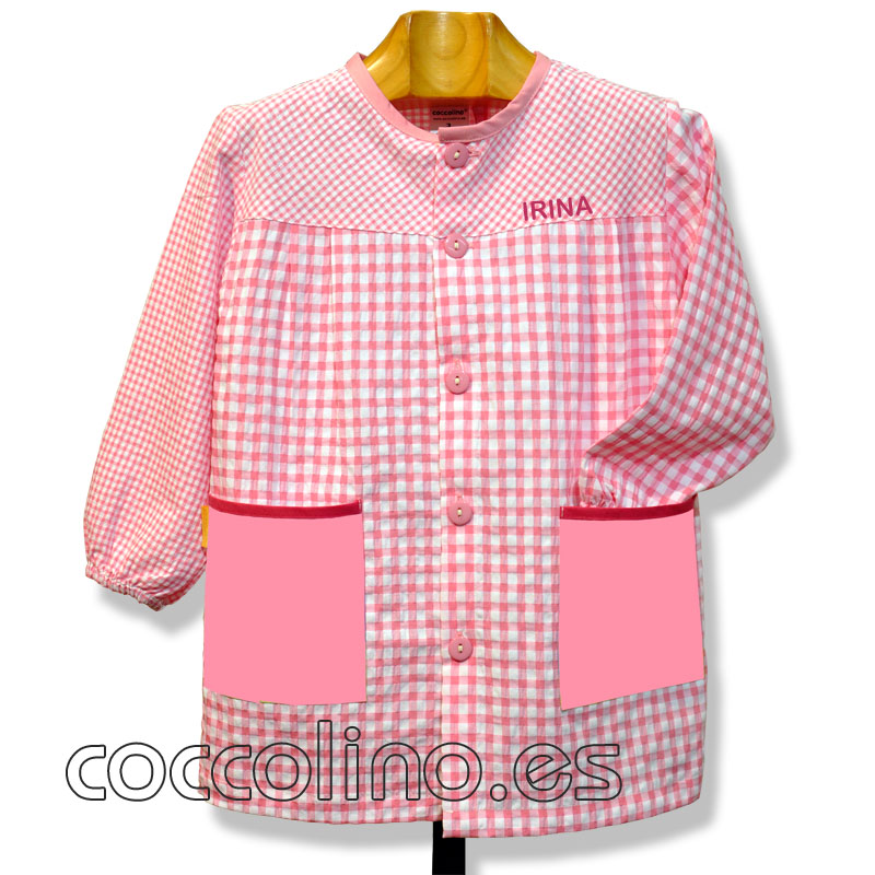 REF24 ROSA | Batas escolares | De botón y manga larga